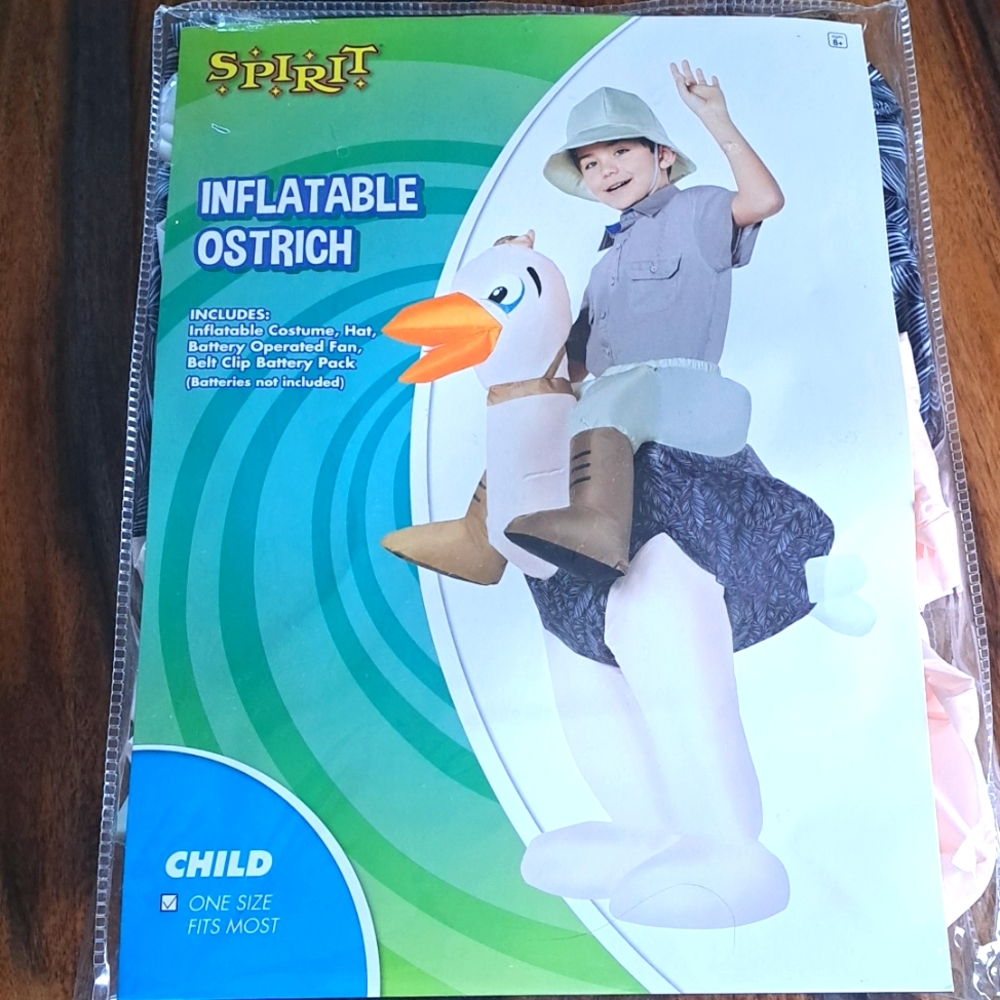 Inflatable ostrich  child costume
